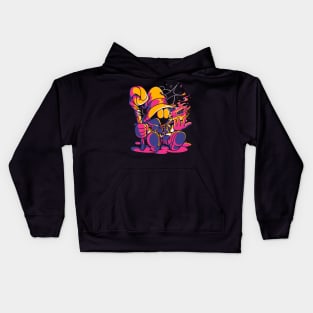 Black Mage Fire Kids Hoodie